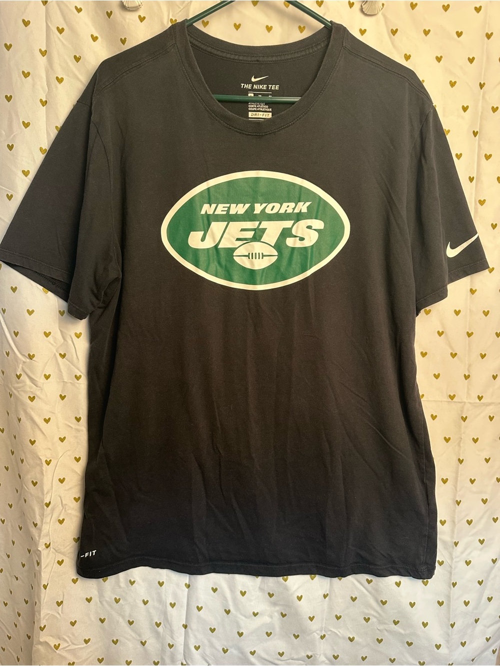 Nike Dri Fit XL Men’s New York Jets Black Graphic Tee